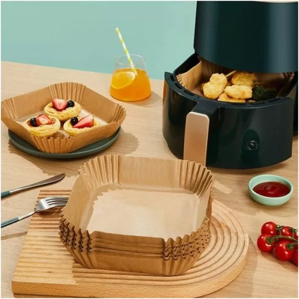 Hausmeister 6935 air fryer sütőpapír szögletes - 50db