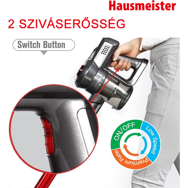 Hausmeister 2061A akkumulátoros 2 az 1-ben kézi porszívó - Image 16