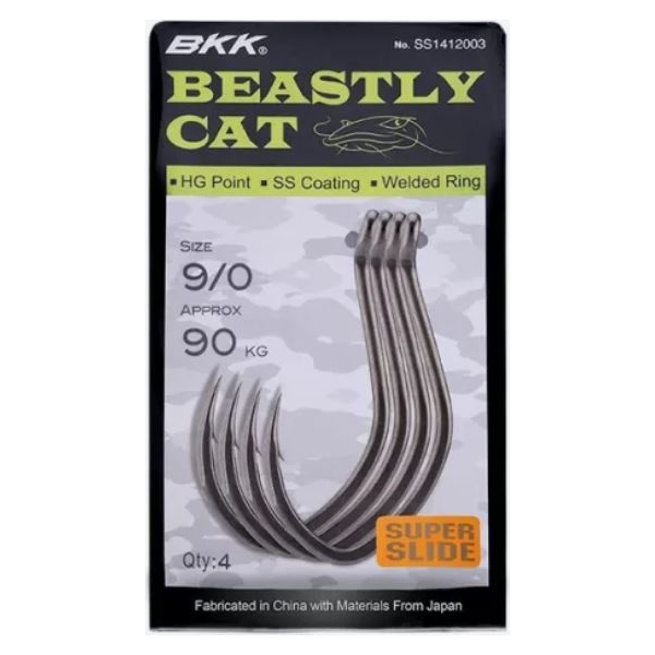 BKK Beastly Cat Harcsázó Horog 9/0 4db/csomag