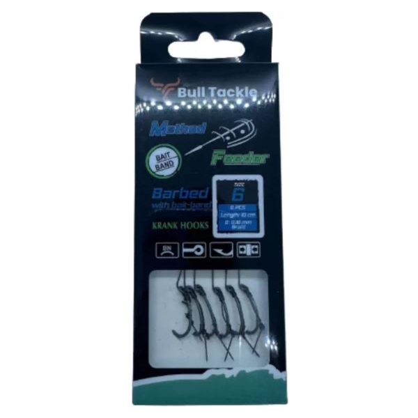 Bull Tackle Előkötött Csalitüskés Horogelőke-10mm-6pcs 12#-1005