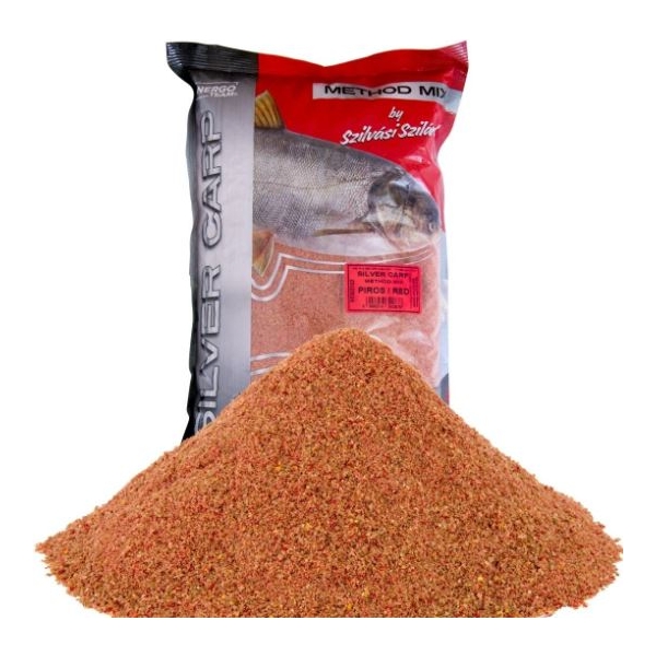 Silver Carp Busázó Method Mix Piros 1kg