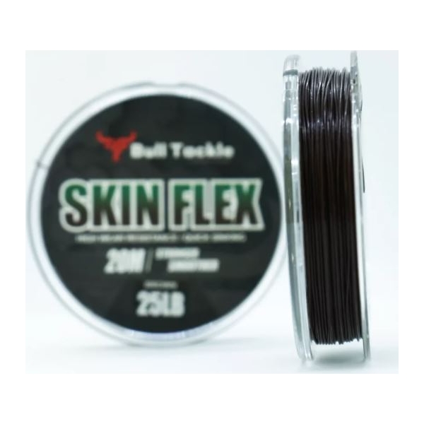 Bull Tackle Skin Flex Bevonatos Előke Zsinór 20 m 25 lb/Barna