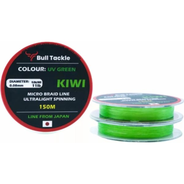 Bull Tackle Kiwi Pergető Zsinor Uv Zöld 0.08mm