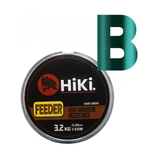 Hiki Feeder Zsinór 0.20mm Zöld 150M