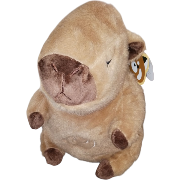 Capybara plüss alvótárs – lélegző funkcióval és környezeti fénnyel, és hanghatással 28 cm