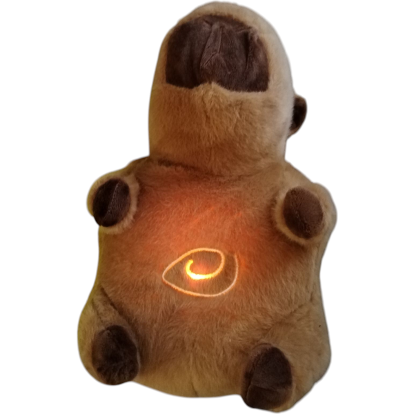 Capybara plüss alvótárs – lélegző funkcióval és környezeti fénnyel, és hanghatással 28 cm - Image 3